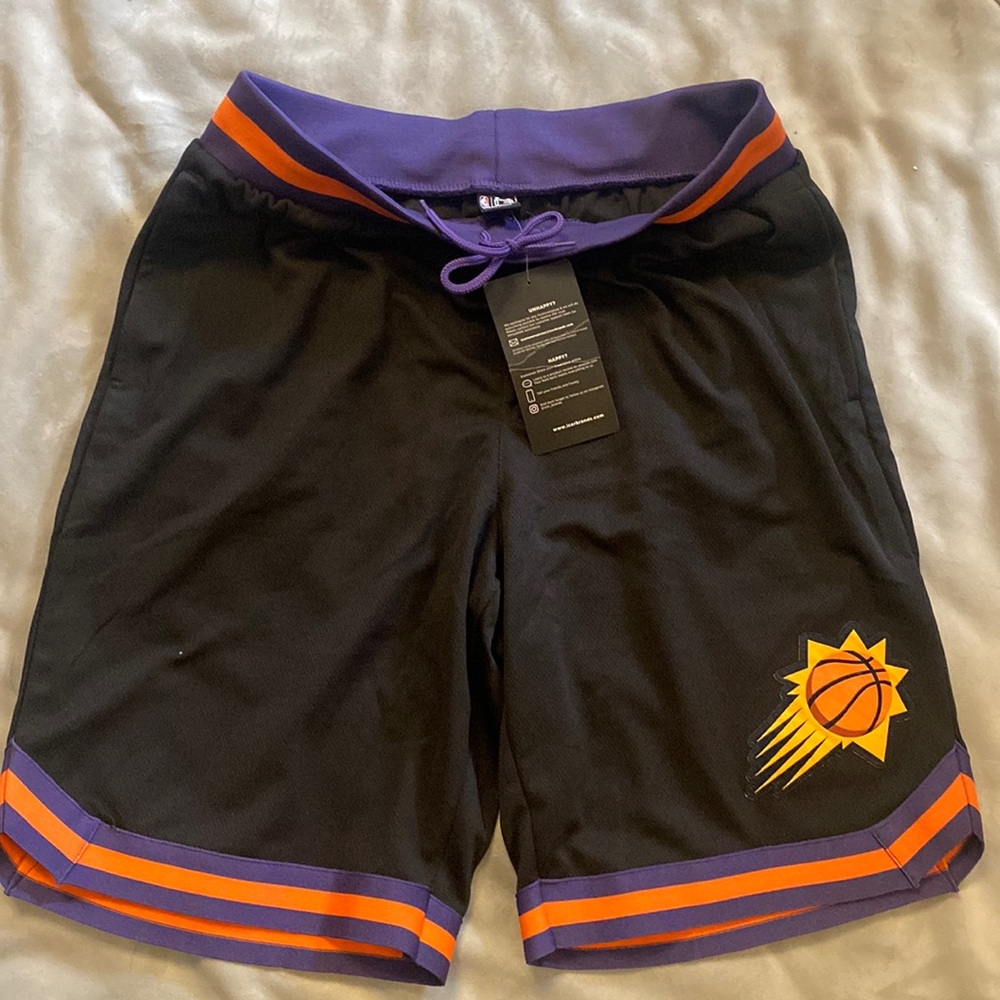 Mens Phoenix Suns Black Jersey Shorts NWT Size L